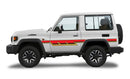 California body stripe kit - Toyota LandCruiser LC71 2023+ grey vehicle