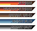 Broome Lite body stripes kit - J75 J79 Series Toyota Land Cruiser Dual Cab colour reference