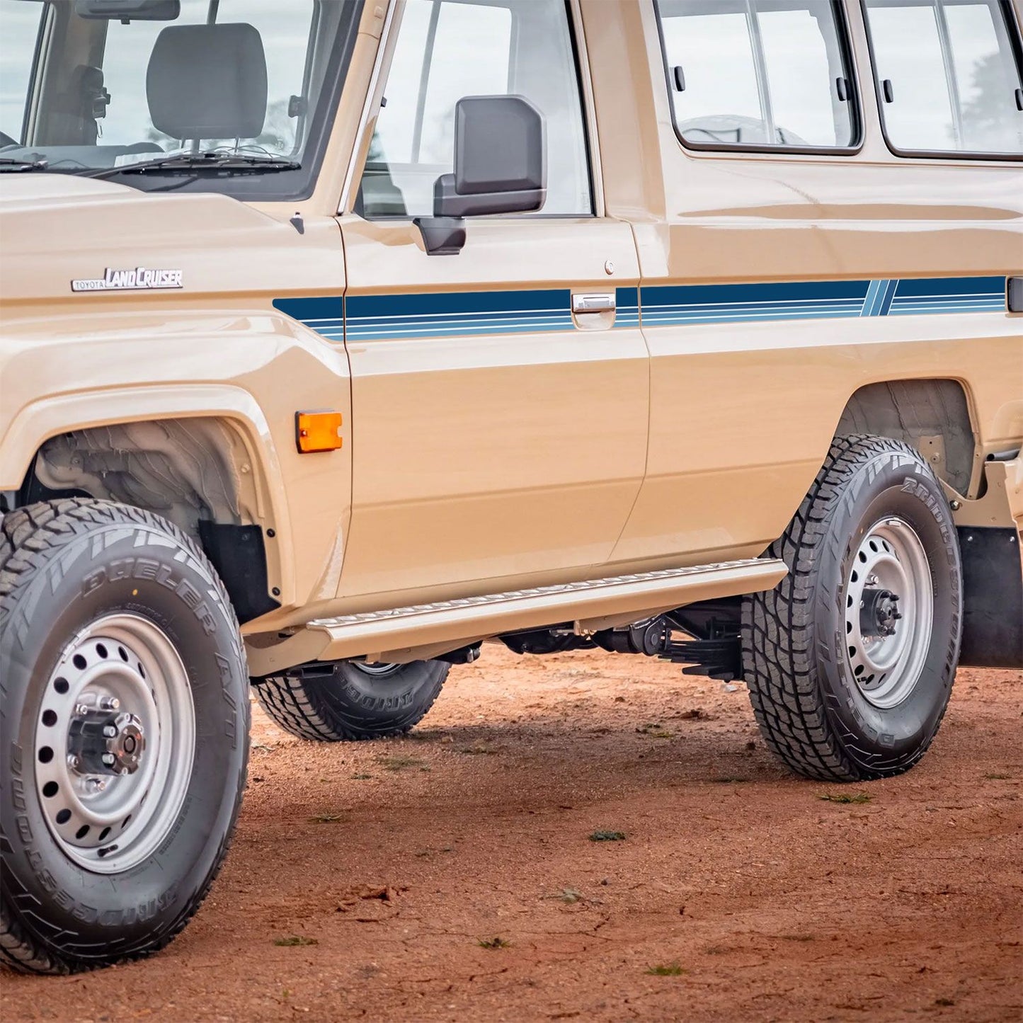 Touge source image 15 for Decal Body Stripe Kit (Mount Isa) - 78 Series Troop Carrier (1999-)