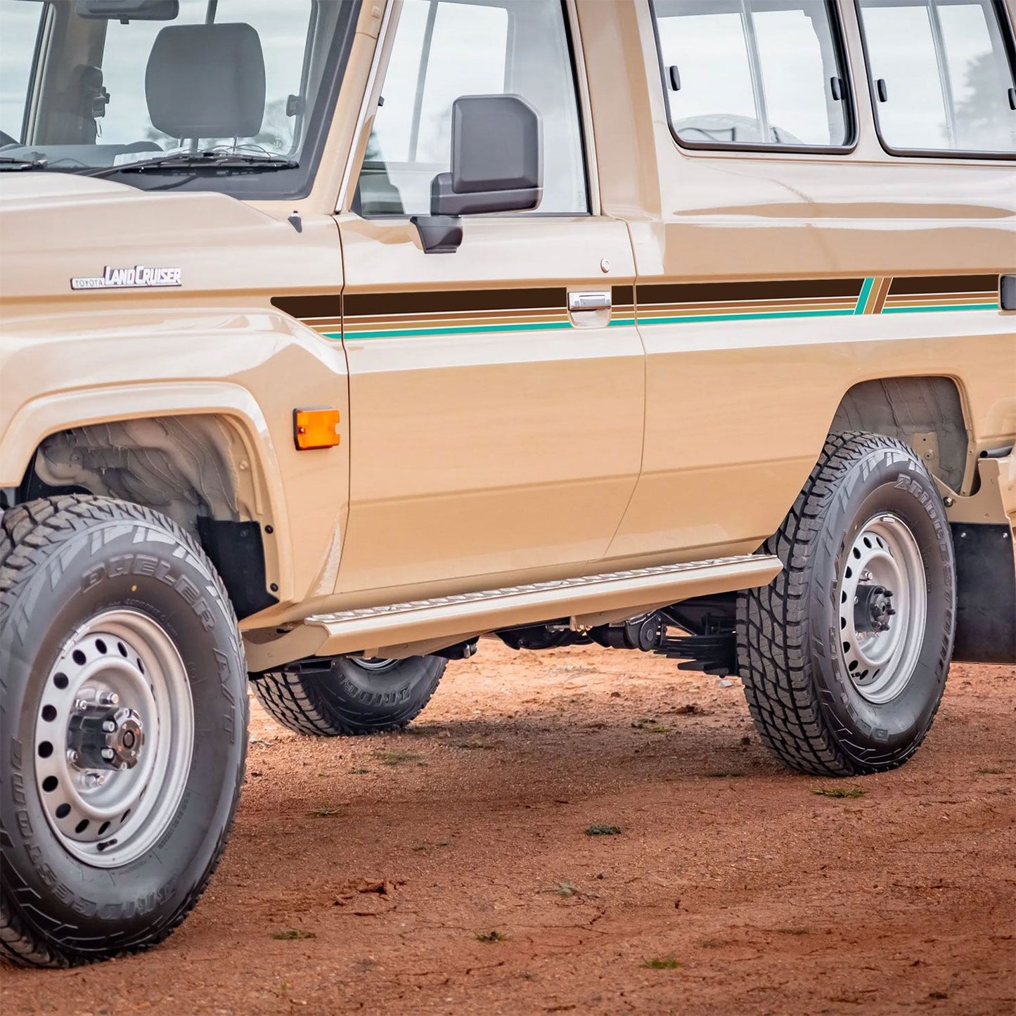 Touge source image 12 for Decal Body Stripe Kit (Mount Isa) - 78 Series Troop Carrier (1999-)