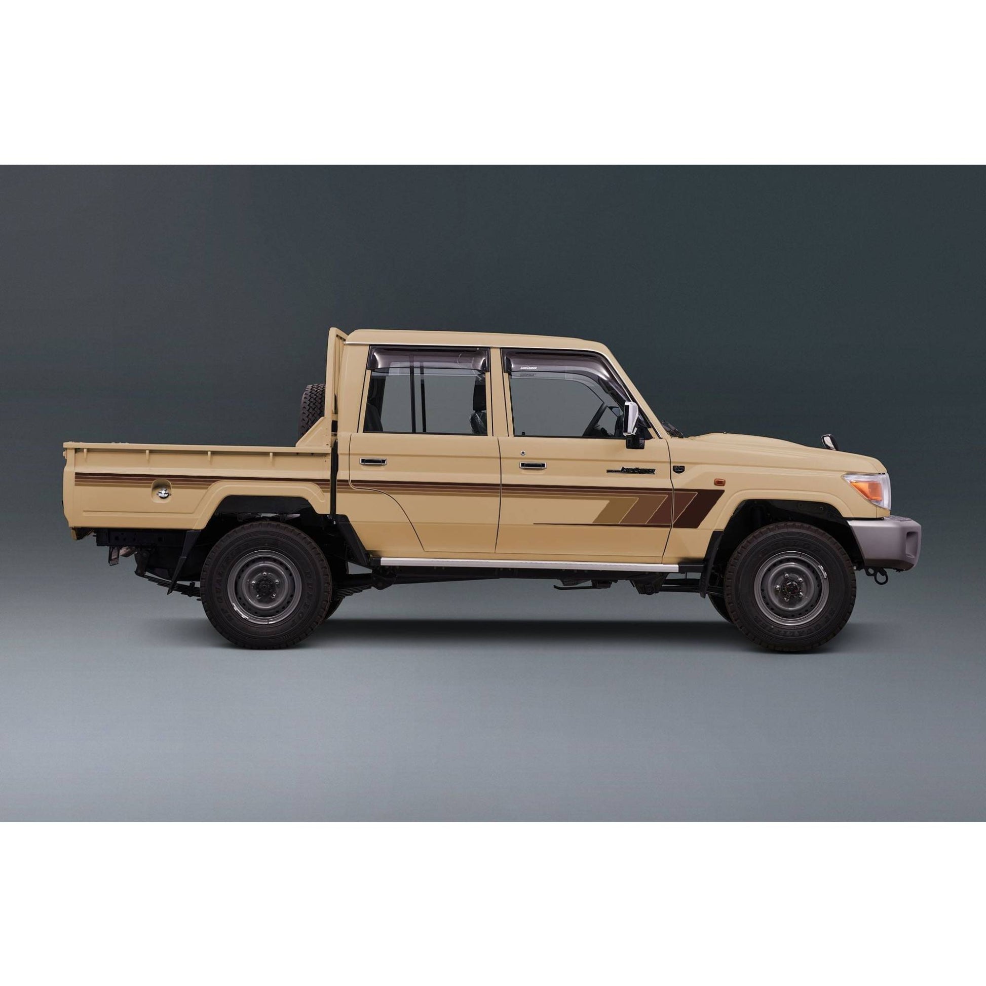 Decal Body Stripe Kit (Broome) for the Toyota LandCruiser 79 Series Dual Cab (2012-) (view 3)