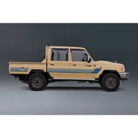 Decal Body Stripe Kit (Townsville) for the Toyota LandCruiser 79 Series Dual Cab (2012-) (view 8)