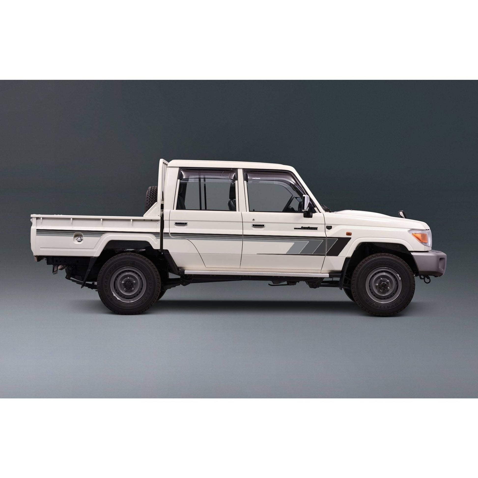 Decal Body Stripe Kit (Broome) for the Toyota LandCruiser 79 Series Dual Cab (2012-) (view 8)
