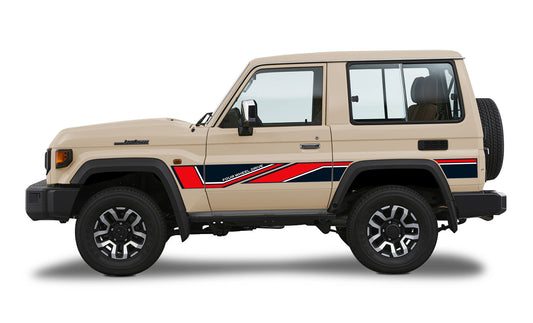 70 Series Land Cruiser Decal Body Stripe Kit (Barossa) -  71 Series (2023-)