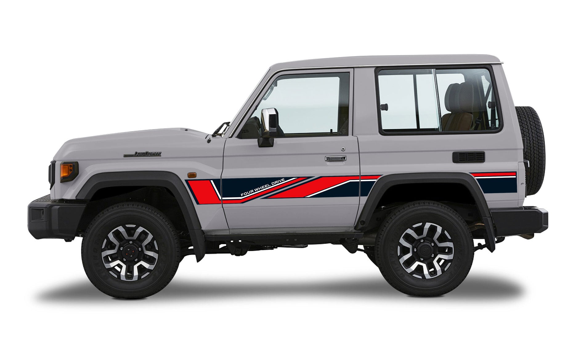70 Series Land Cruiser Decal Body Stripe Kit (Barossa) -  71 Series (2023-)