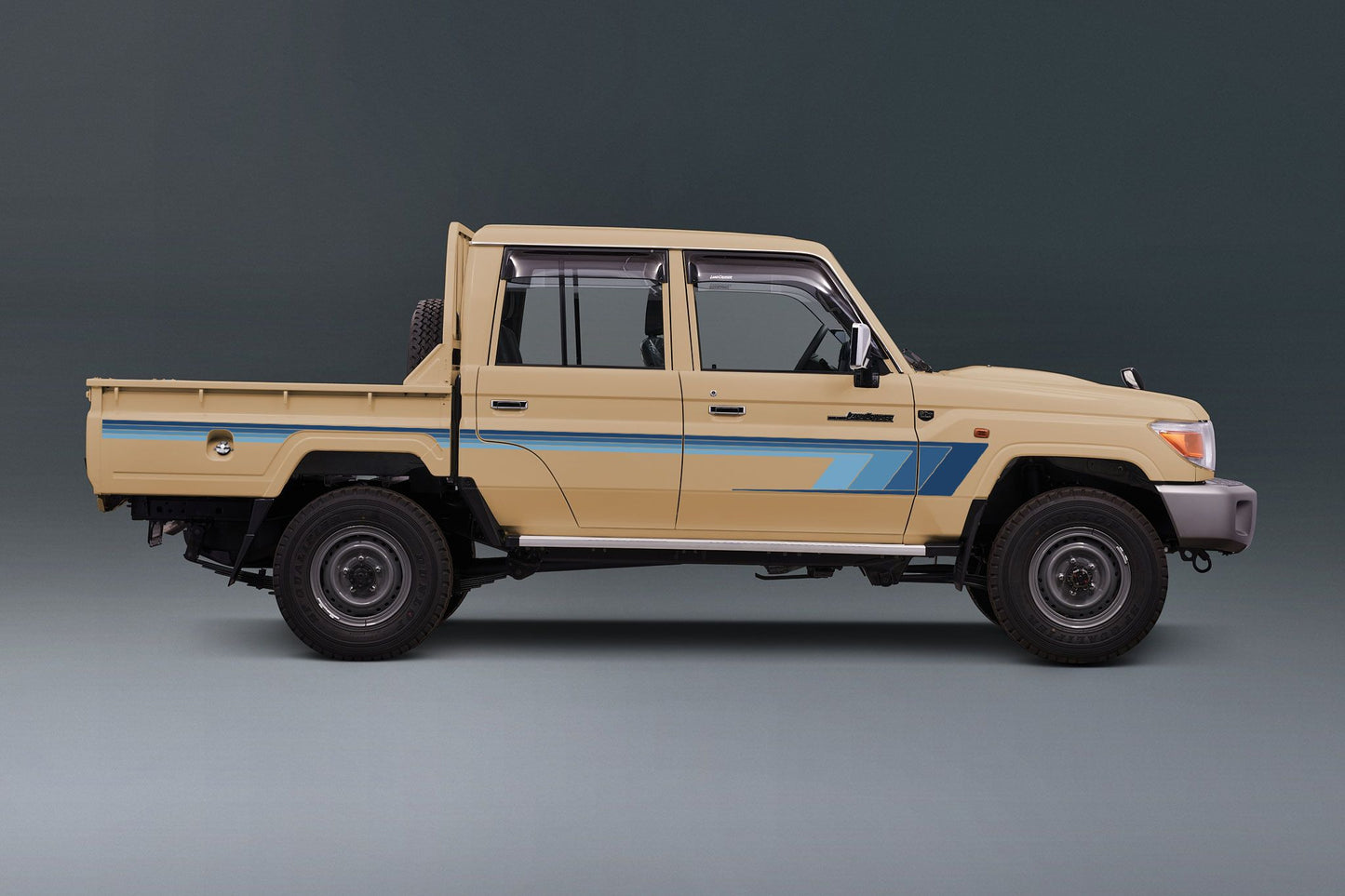 70 Series Land Cruiser Decal Body Stripe Kit (Broome) - 79 Series Dual Cab (2012-)