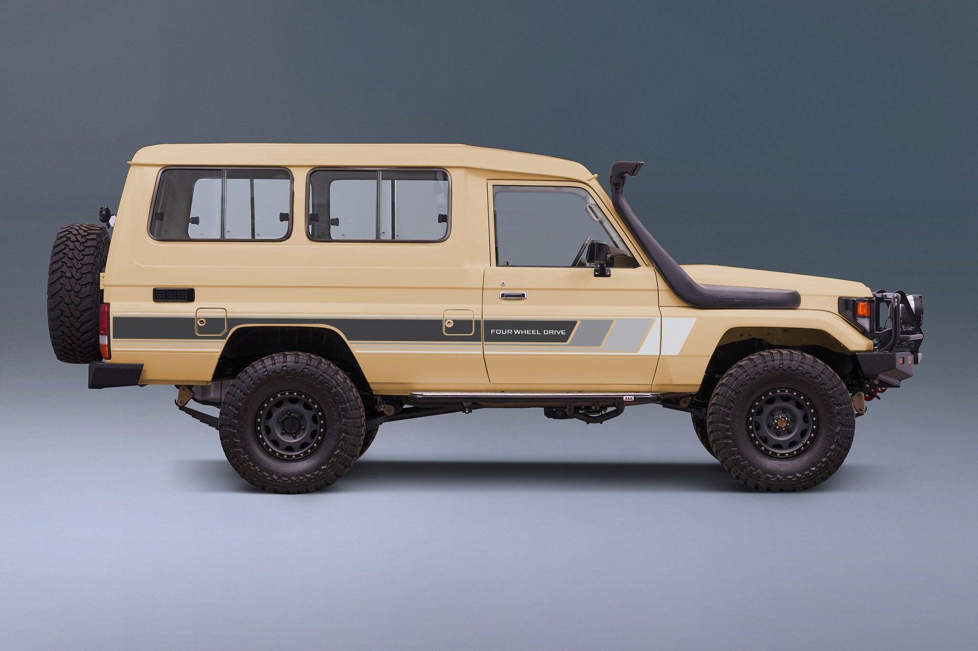 70 Series Land Cruiser Decal Body Stripe Kit (Cobar) - 75 Series (1985–1999)