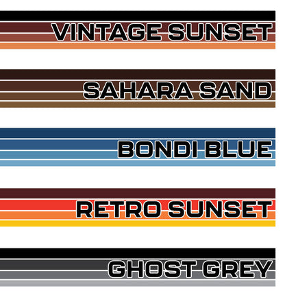 70 Series Land Cruiser Decal Body Stripe Kit (Dubai) - 76 Series (2007-)
