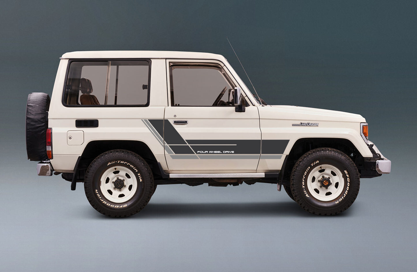 70 Series Land Cruiser Decal Body Stripe Kit (Fairbridge) -  71 Series/Bundera (1984–)