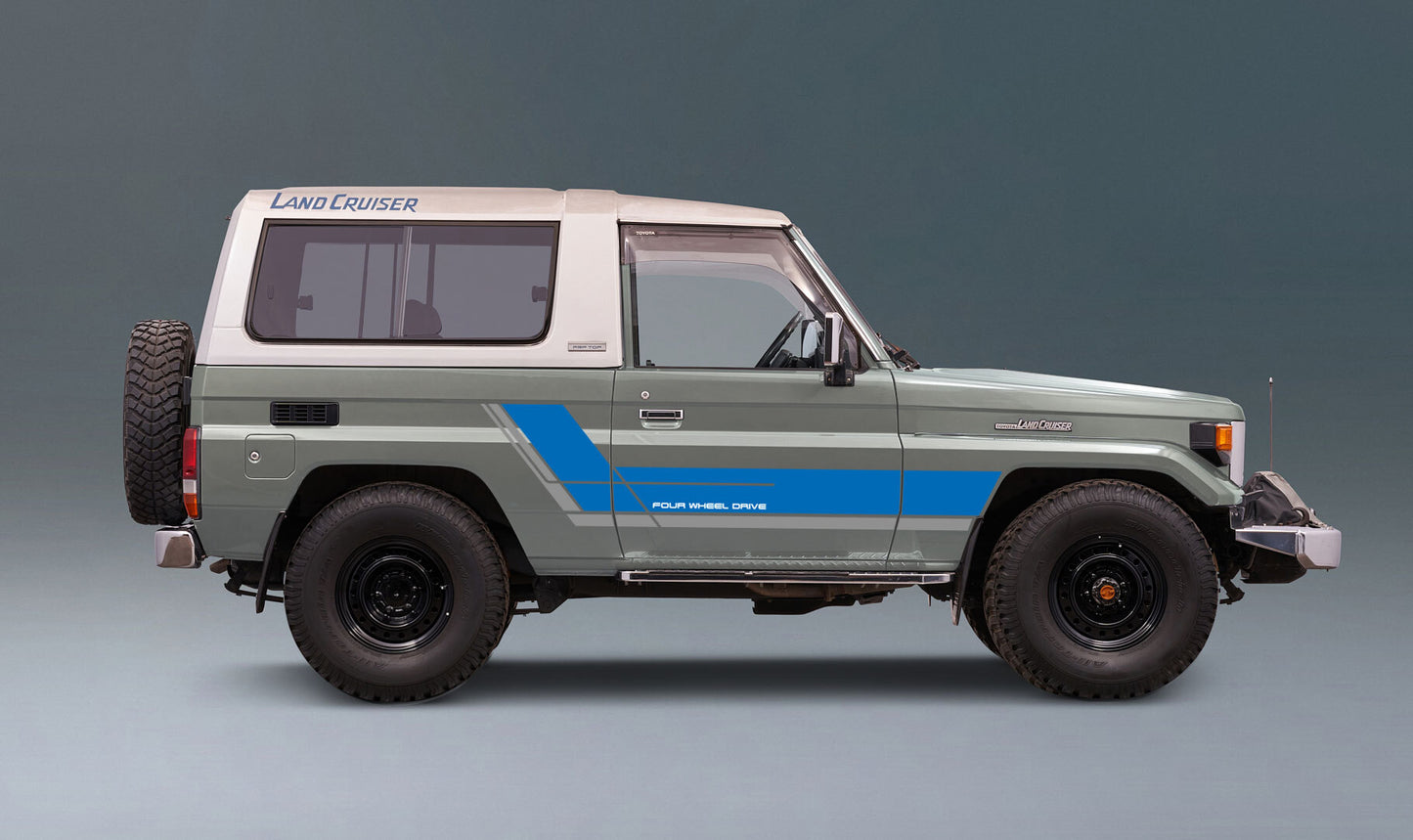 70 Series Land Cruiser Decal Body Stripe Kit (Fairbridge) - 73/74 Series (1984–1990)