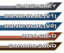 70 Series Land Cruiser Decal Body Stripe Kit (Renmark) - 75/79 Series Single Cab (1985-)