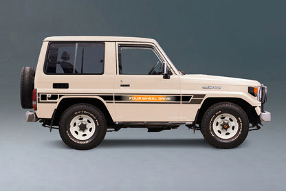 70 Series Land Cruiser Decal Body Stripe Kit (Talbot) -  71 Series/Bundera (1984–)