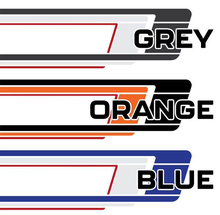70 Series Land Cruiser Decal Body Stripe Kit (York) - 75/79 Series Single Cab (1985-)