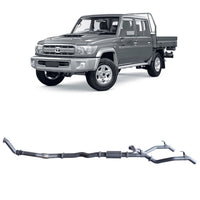 70 Series Land Cruiser Extreme Duty Twin Exhaust - 79 Series Dual Cab (10/2012 - 10/2016)