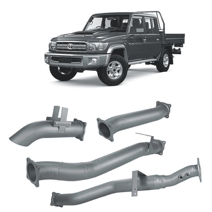 Toyota Land Cruiser Redback Extreme Duty 4" DPF Back Exhaust for Toyota Landcruiser 79 Series Dual Cab