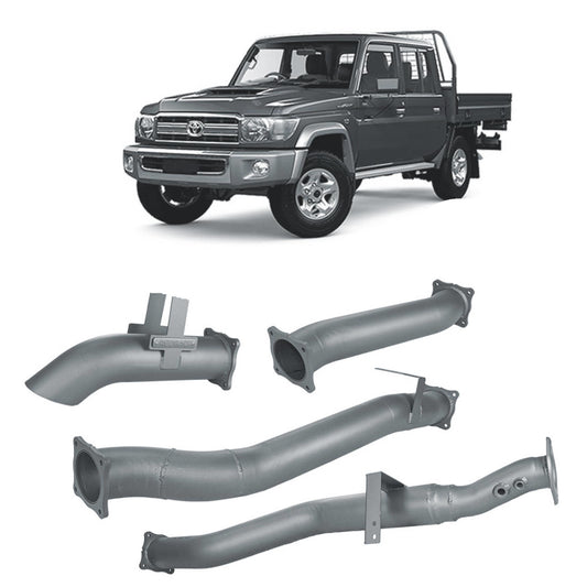 Toyota Land Cruiser Redback Extreme Duty 4" DPF Back Exhaust for Toyota Landcruiser 79 Series Dual Cab