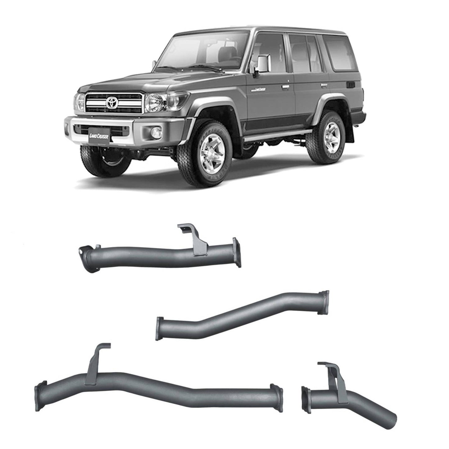 70 Series Land Cruiser Redback Extreme Duty Exhaust for Toyota Landcruiser 76 Series Wagon (09/2016 - on)