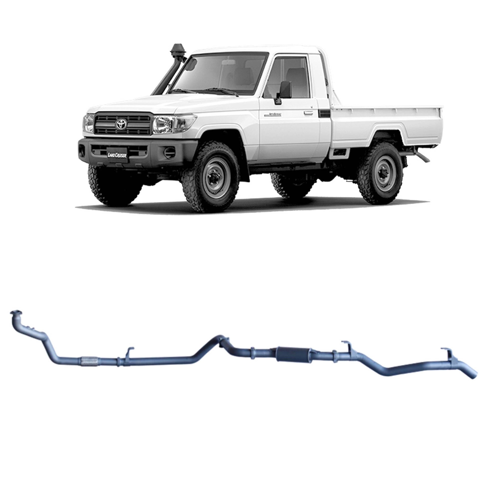 Toyota Land Cruiser Redback Extreme Duty Exhaust for Toyota Landcruiser 79 Series 4.2L 1HZ (10/1999 - 01/2007)