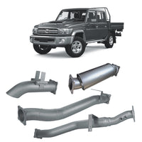 Extreme Duty 4" DPF Back Exhaust - 79 Series Dual Cab