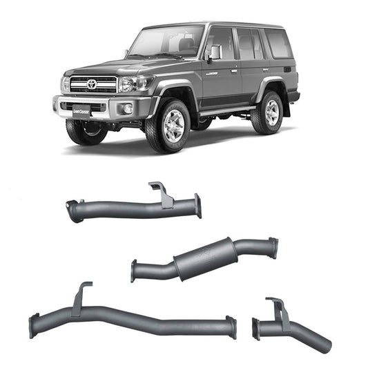 Extreme Duty 3" DPF Back Exhaust - 76 Series Wagon (09/2016 - On)