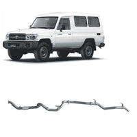 Extreme Duty 3" Factory Dump Pipe Back Exhaust for the Toyota LandCruiser 78 Series 4.2L TD (01/2001 - 01/2007) (view 6)