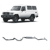 Extreme Duty 3" Factory Dump Pipe Back Exhaust for the Toyota LandCruiser 78 Series 4.2L TD (01/2001 - 01/2007) (view 5)